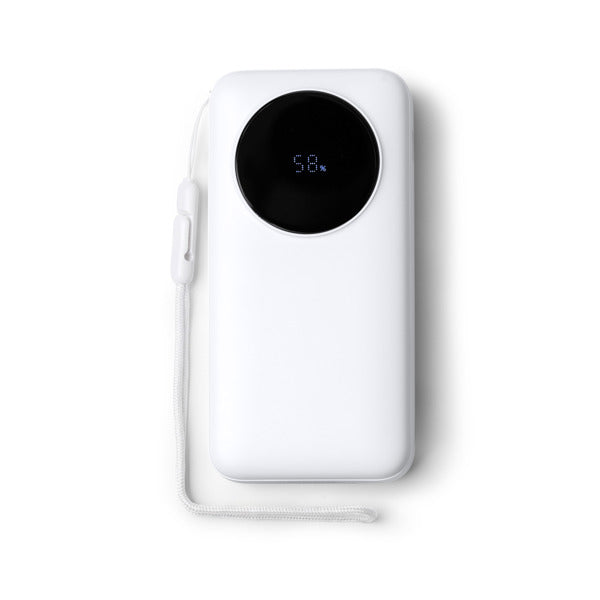 Baterias externas PERAL PB1993 Blanco personalizable con tu logo | LogoLider