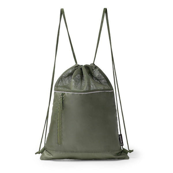 Mochila de cuerdas con rejilla Maskot personalizada en color verde oscuro