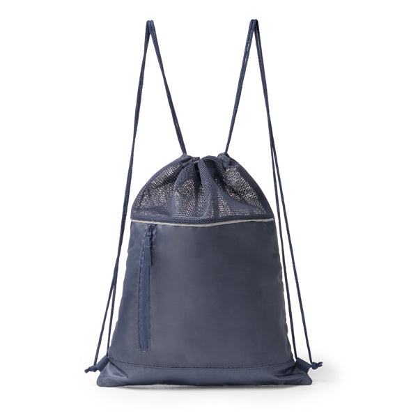 Mochila de cuerdas con rejilla Maskot personalizada en color marino