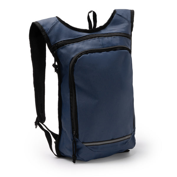 Mochila de RPET con banda reflectante Fischer personalizada con logo de empresa