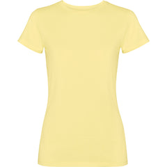 Camiseta Fiyi CA2201 Mujer Amarillo Sweet Lavado personalizable con bordado, serigrafia y DTF | LogoLider