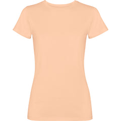 Camiseta Fiyi CA2201 Mujer Papaya Claro Lavado personalizable con bordado, serigrafia y DTF | LogoLider
