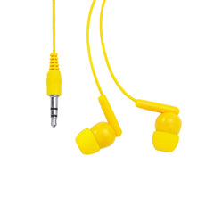 Auriculares boton PUNK EP3301 Amarillo personalizable con tu logo | LogoLider