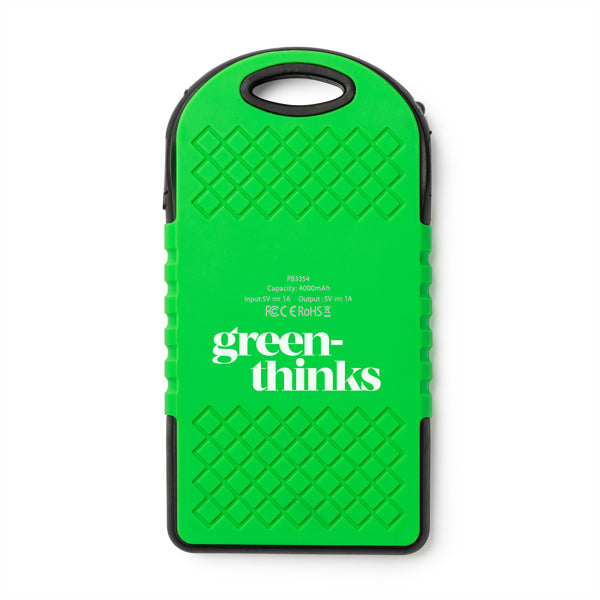 BATERIAS EXTERNAS DROIDE PB3354 VERDE HELECHO detalle LogoLider