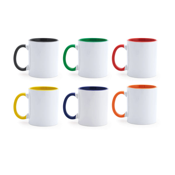 TAZAS Y VAJILLA MANGO MD4001 BLANCO/ROJO detalle LogoLider
