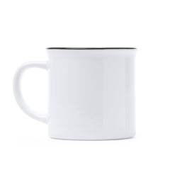 Taza KUMBO TZ4002 Blanco/negro personalizable con tu logo | LogoLider