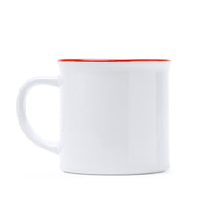 Taza KUMBO TZ4002 Blanco/rojo personalizable con tu logo | LogoLider