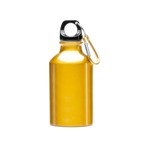 Botella de aluminio 330 ml con mosquetón Yaca MD4004