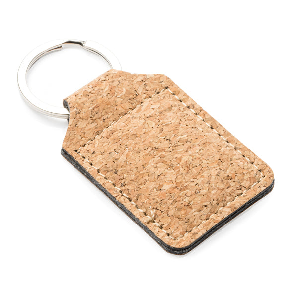 Llavero de corcho natural Hibis KO4053