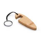 Llavero de bambú con soporte para móvil Boncer KO4110