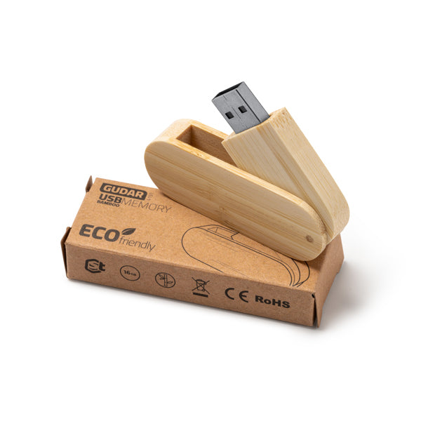 MEMORIAS USB GUDAR US4191 BAMBU detalle LogoLider
