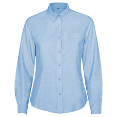 Camisa Oxford Woman CM5068 Mujer Celeste personalizable con bordado, serigrafia y DTF | LogoLider