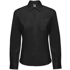 Camisa Sofia L/S CM5161 Mujer Negro personalizable con bordado, serigrafia y DTF | LogoLider