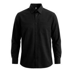 Camisa Aifos L/S CM5504 Hombre Negro personalizable con bordado, serigrafia y DTF | LogoLider