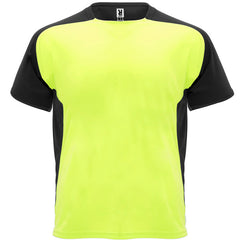 Camiseta Bugatti CA6399 Hombre Amarillo Fluor/ Negro personalizable con bordado, serigrafia y DTF | LogoLider