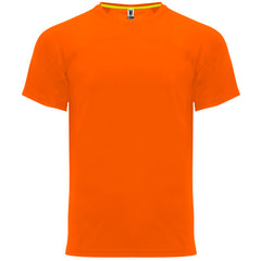 Camiseta Monaco CA6401 Unisex Naranja Fluor personalizable con bordado, serigrafia y DTF | LogoLider