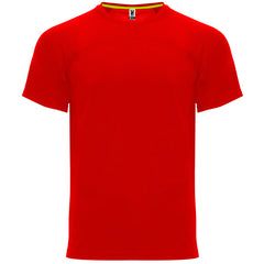 Camiseta Monaco CA6401 Unisex Rojo personalizable con bordado, serigrafia y DTF | LogoLider