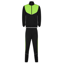 Chandal Evans CH6402 Hombre Negro/Lima personalizable con bordado, serigrafia y DTF | LogoLider