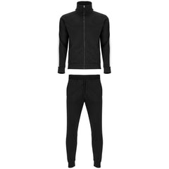 Chandal Creta CH6410 Hombre Negro personalizable con bordado, serigrafia y DTF | LogoLider