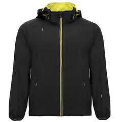 Softshell Siberia SS6428 Hombre Negro/Lima Punch personalizable con bordado, serigrafia y DTF | LogoLider