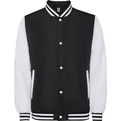 Chaqueta California CQ6440 Unisex Negro/Blanco personalizable con bordado, serigrafia y DTF | LogoLider
