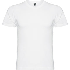 Camiseta Samoyedo CA6503 Hombre Blanco personalizable con bordado, serigrafia y DTF | LogoLider