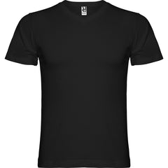 Camiseta Samoyedo CA6503 Hombre Negro personalizable con bordado, serigrafia y DTF | LogoLider