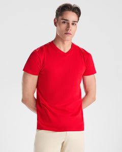 Camiseta Samoyedo CA6503 Hombre Blanco personalizable con bordado, serigrafia y DTF | LogoLider