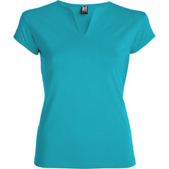 Camiseta Belice CA6532 Mujer Turquesa personalizable con bordado, serigrafia y DTF | LogoLider