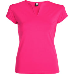 Camiseta Belice CA6532 Mujer Roseton personalizable con bordado, serigrafia y DTF | LogoLider