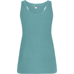 Camiseta Brenda CA6535 Mujer Azul Dusty personalizable con bordado, serigrafia y DTF | LogoLider