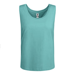 Camiseta Nara CA6536 Mujer Azul Dusty personalizable con bordado, serigrafia y DTF | LogoLider