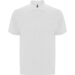 Polo Centauro Premium PO6607 Hombre Blanco personalizable con bordado, serigrafia y DTF | LogoLider