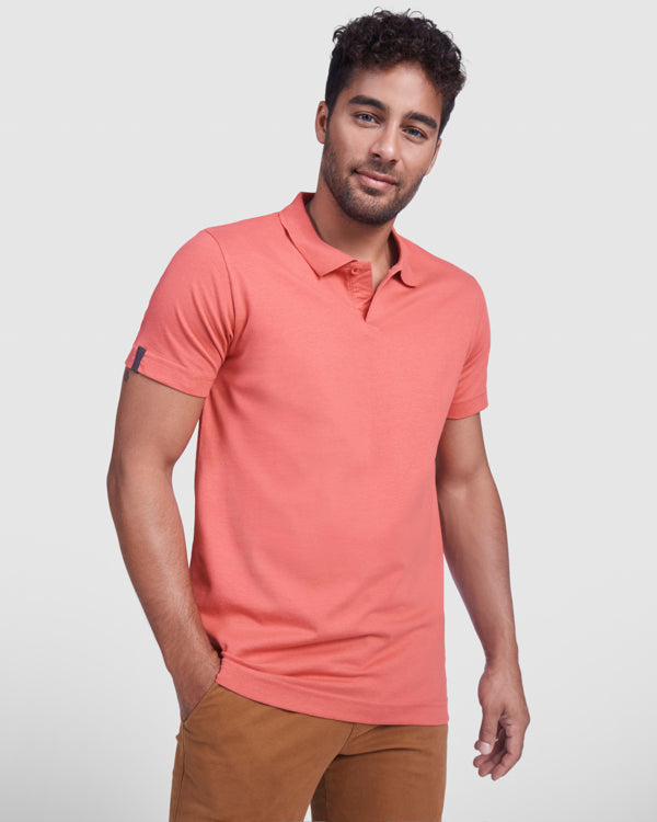Polo Tyler PO6612 Hombre Blanco personalizable con bordado, serigrafia y DTF | LogoLider