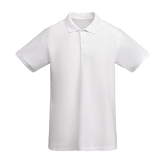 Polo Prince PO6617 Hombre Blanco personalizable con bordado, serigrafia y DTF | LogoLider