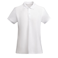 Polo Prince Woman PO6618 Mujer Blanco personalizable con bordado, serigrafia y DTF | LogoLider
