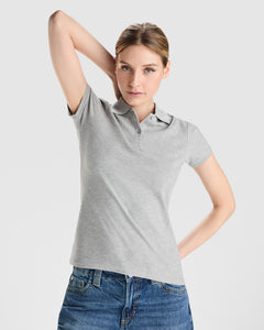 Polo Prince Woman PO6618 Mujer Blanco personalizable con bordado, serigrafia y DTF | LogoLider