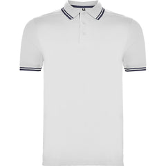 Polo Montreal PO6629 Hombre Blanco/Marino personalizable con bordado, serigrafia y DTF | LogoLider