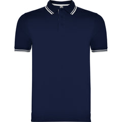 Polo Montreal PO6629 Hombre Marino/Blanco personalizable con bordado, serigrafia y DTF | LogoLider
