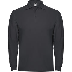 Polo Estrella L/S PO6635 Hombre Plomo Oscuro personalizable con bordado, serigrafia y DTF | LogoLider