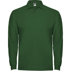 Polo Estrella L/S PO6635 Hombre Verde Botella personalizable con bordado, serigrafia y DTF | LogoLider