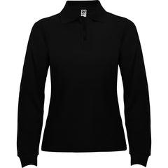 Polo Estrella Woman L/S PO6636 Mujer Negro personalizable con bordado, serigrafia y DTF | LogoLider