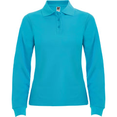 Polo Estrella Woman L/S PO6636 Mujer Turquesa personalizable con bordado, serigrafia y DTF | LogoLider