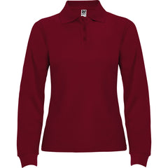 Polo Estrella Woman L/S PO6636 Mujer Granate personalizable con bordado, serigrafia y DTF | LogoLider