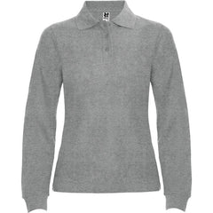 Polo Estrella Woman L/S PO6636 Mujer Gris Vigore personalizable con bordado, serigrafia y DTF | LogoLider