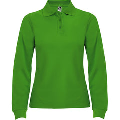 Polo Estrella Woman L/S PO6636 Mujer Verde Grass personalizable con bordado, serigrafia y DTF | LogoLider