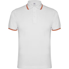 Polo Nation PO6640 Hombre Blanco personalizable con bordado, serigrafia y DTF | LogoLider