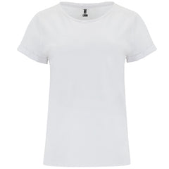 Camiseta Cies CA6643 Mujer Blanco personalizable con bordado, serigrafia y DTF | LogoLider