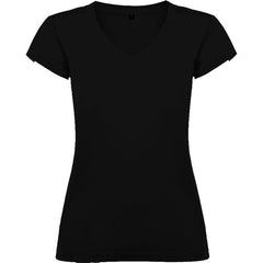 Camiseta Victoria CA6646 Mujer Negro personalizable con bordado, serigrafia y DTF | LogoLider