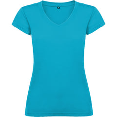 Camiseta Victoria CA6646 Mujer Turquesa personalizable con bordado, serigrafia y DTF | LogoLider